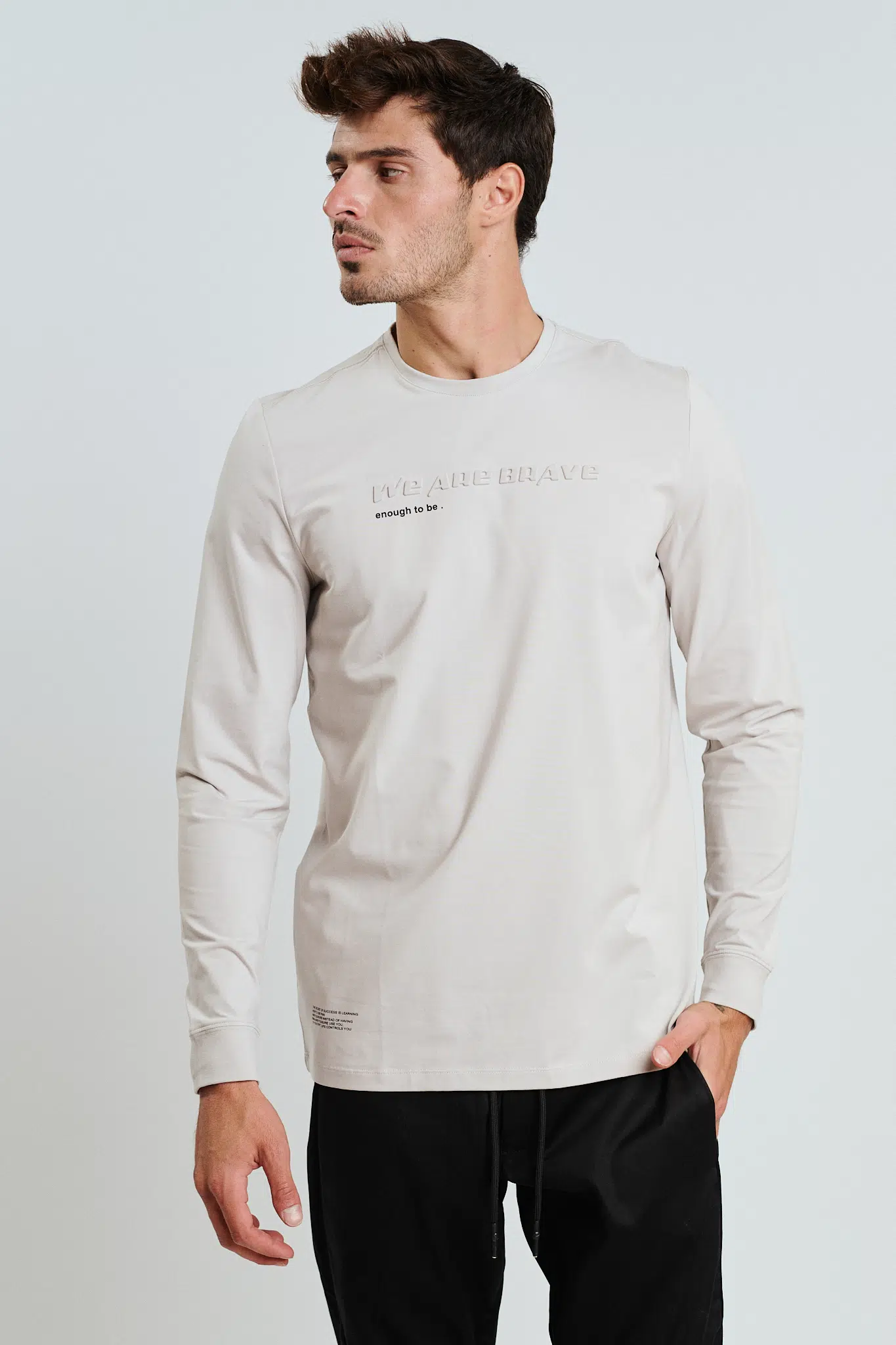מודפס T SHIRT LYCRA – L.GREY, XXL
