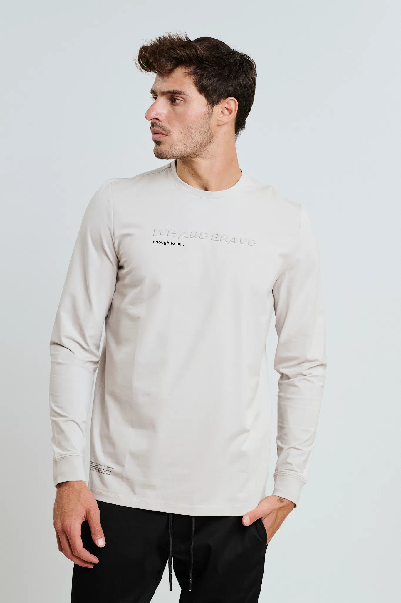 מודפס T SHIRT LYCRA – L.GREY, XXL