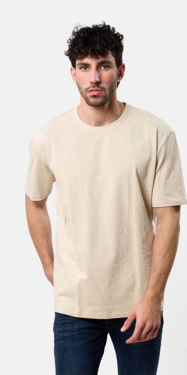 טישרט כותנה מודפס T SHIRT אוברסייז (Oversize)