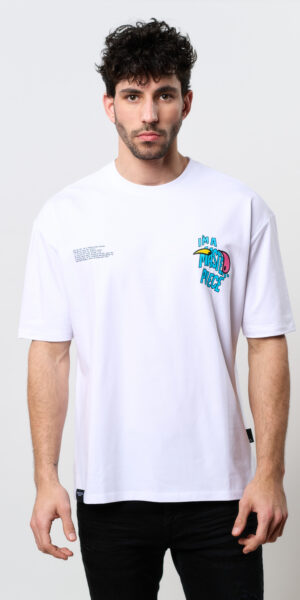 טישרט מודפס T SHIRT LYCRA אוברסייז (Oversize)