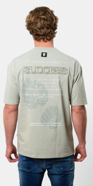 טישרט מודפס T SHIRT LYCRA אוברסייז (Oversize)