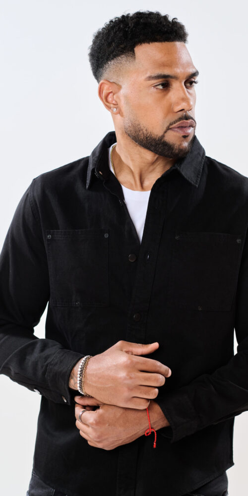 חולצה מכופתרת טנסל ווש OVER SHIRT - BOGART
