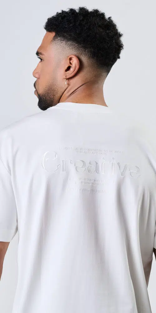 T SHIRT COTTON – CREAM, XXL