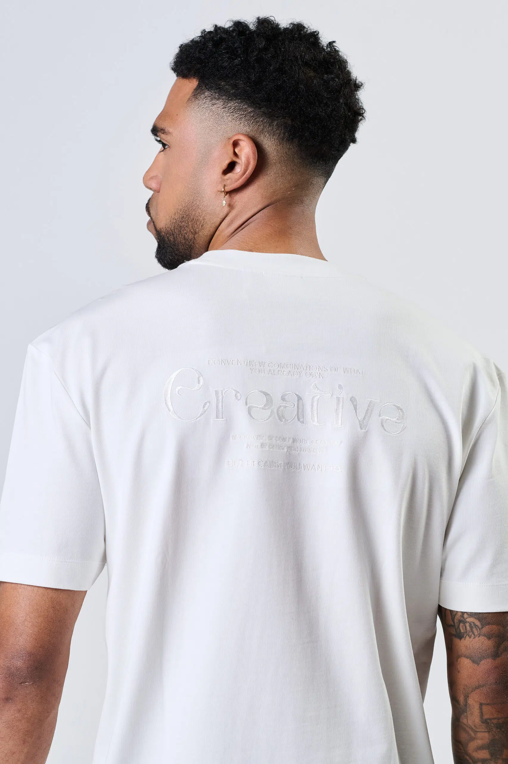T SHIRT COTTON – CREAM, XXL