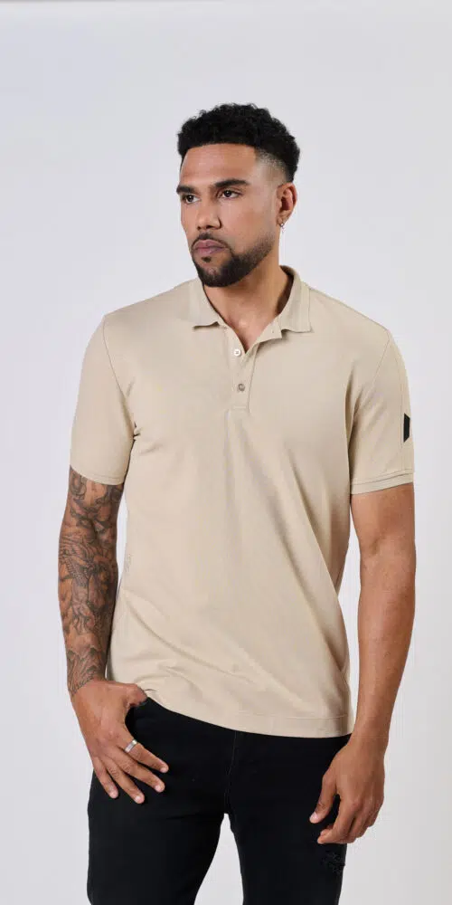 POLO PIQUE – CAMEL, XXL