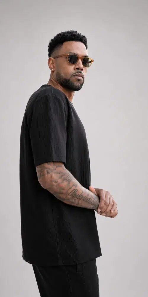 טי סריג – BLACK, XXL