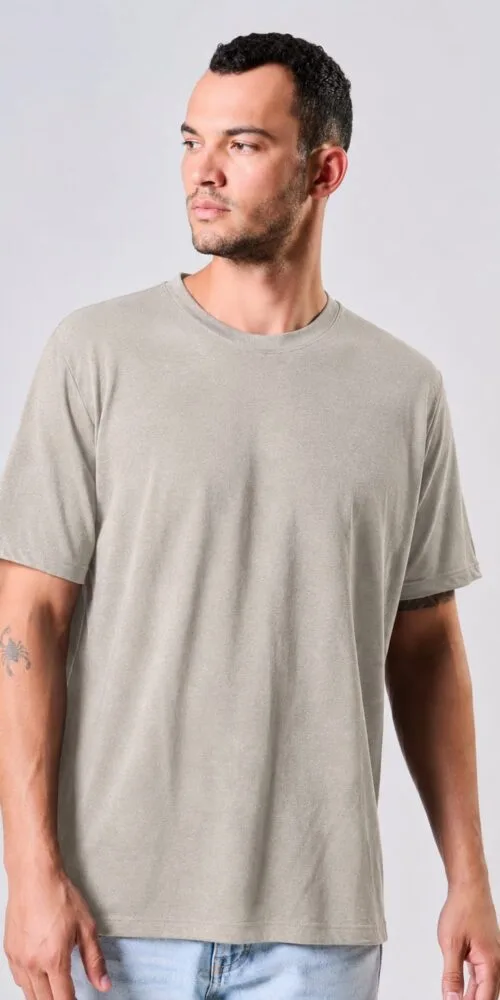 טי סריג  Basic cut – BROWN, L