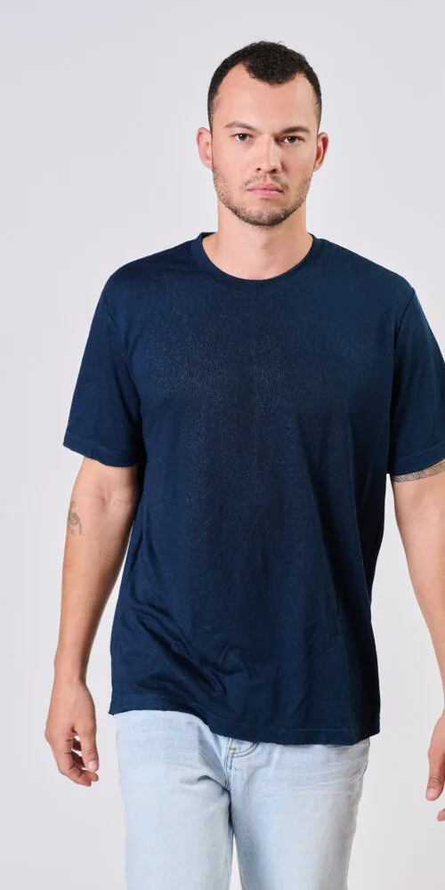 טי סריג  Basic cut – INDIGO, L